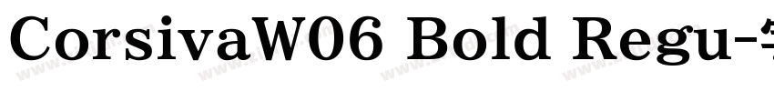CorsivaW06 Bold Regu字体转换